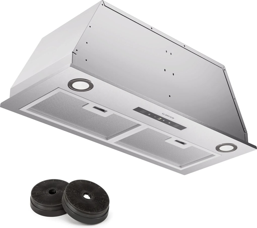 Klarstein Paolo 72 beépíthető páraelszívó 72 cm 520 m³/h LED Touch A++