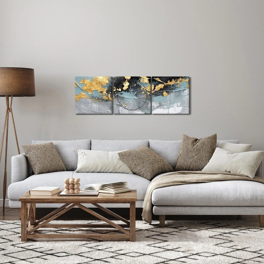 Kép - Absztrakció (órával) (90x30 cm)