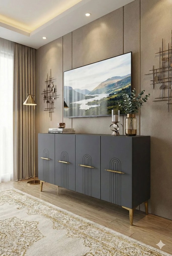 Ida 120 - Anthracite, Gold