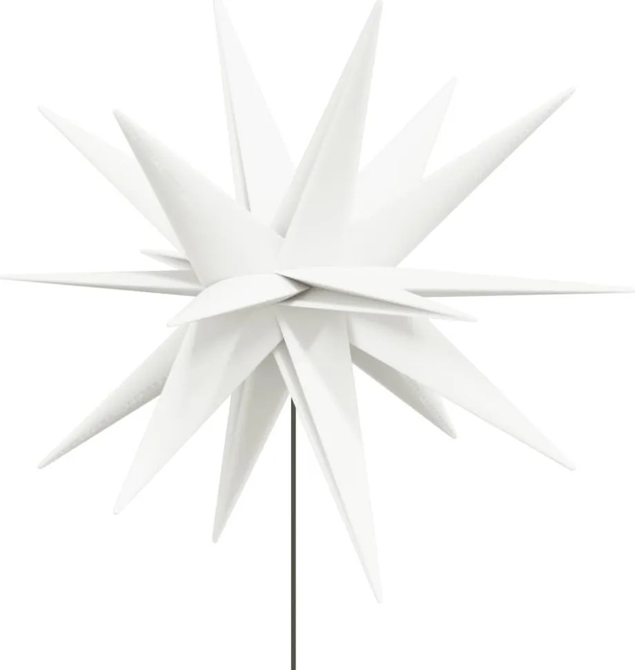 3 db összecsukható tüskés fehér LED-es karácsonyi lámpa 57 cm