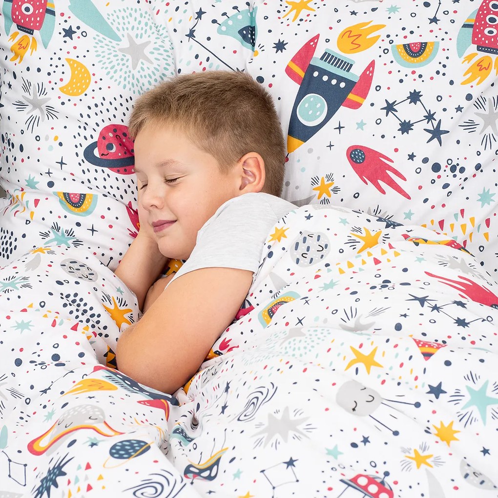 4Home Cosmic Adventure gyerek pamut ágyneműhuzat, 140 x 200 cm, 70 x 90 cm, 140 x 200 cm, 70 x 90 cm