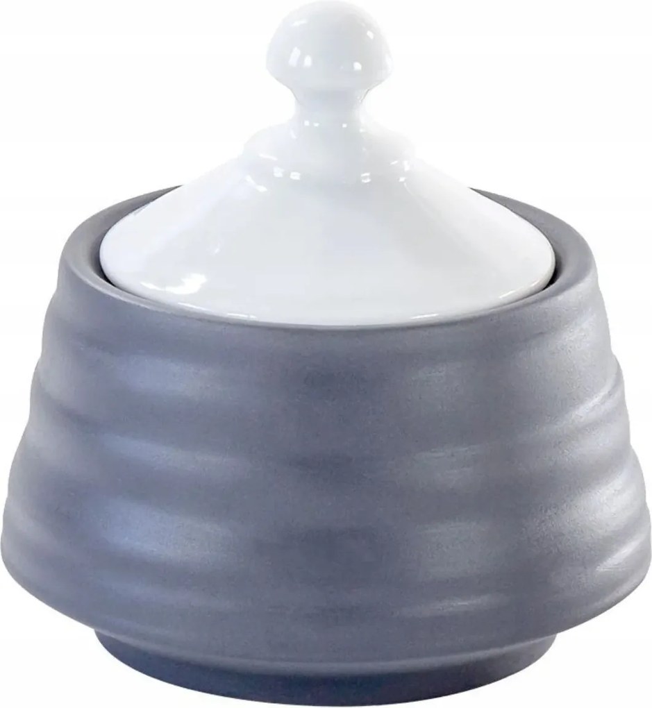 Cukortartó kicsi Esztergált fekete Ćmielów Design Studio