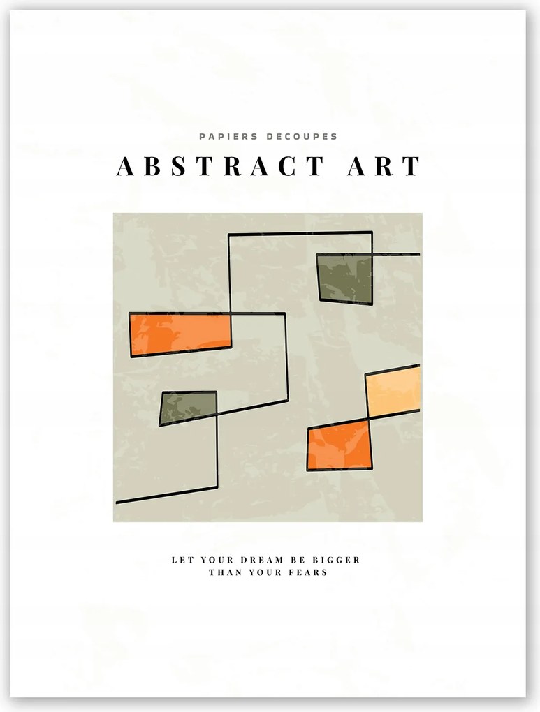 Boho absztrakt Poszter 21x30 cm #T47