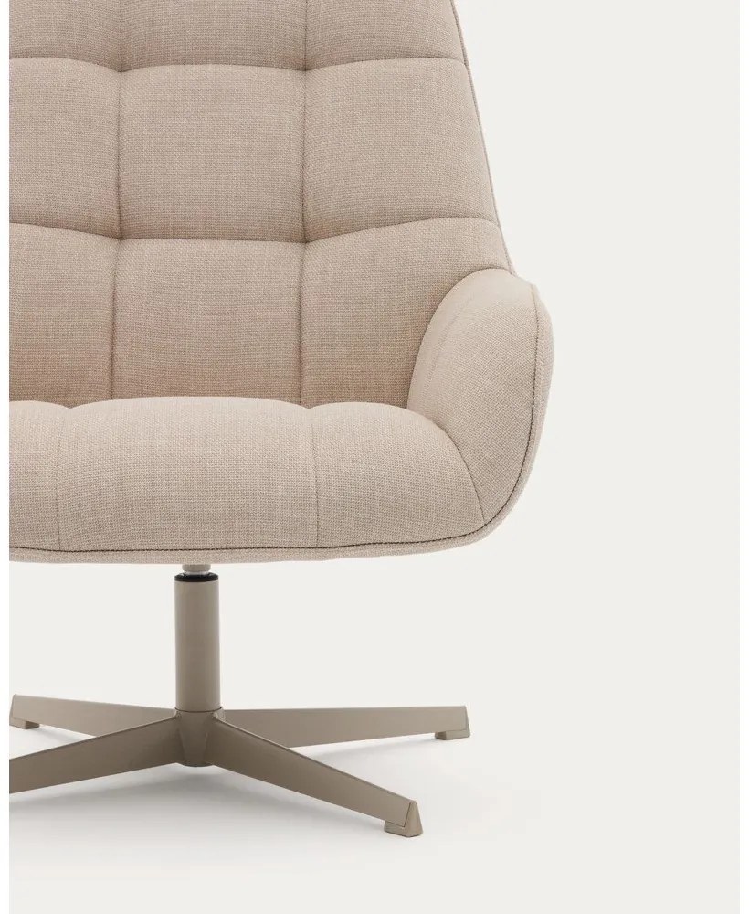 Bézs forgó fotel Jaspe – Kave Home