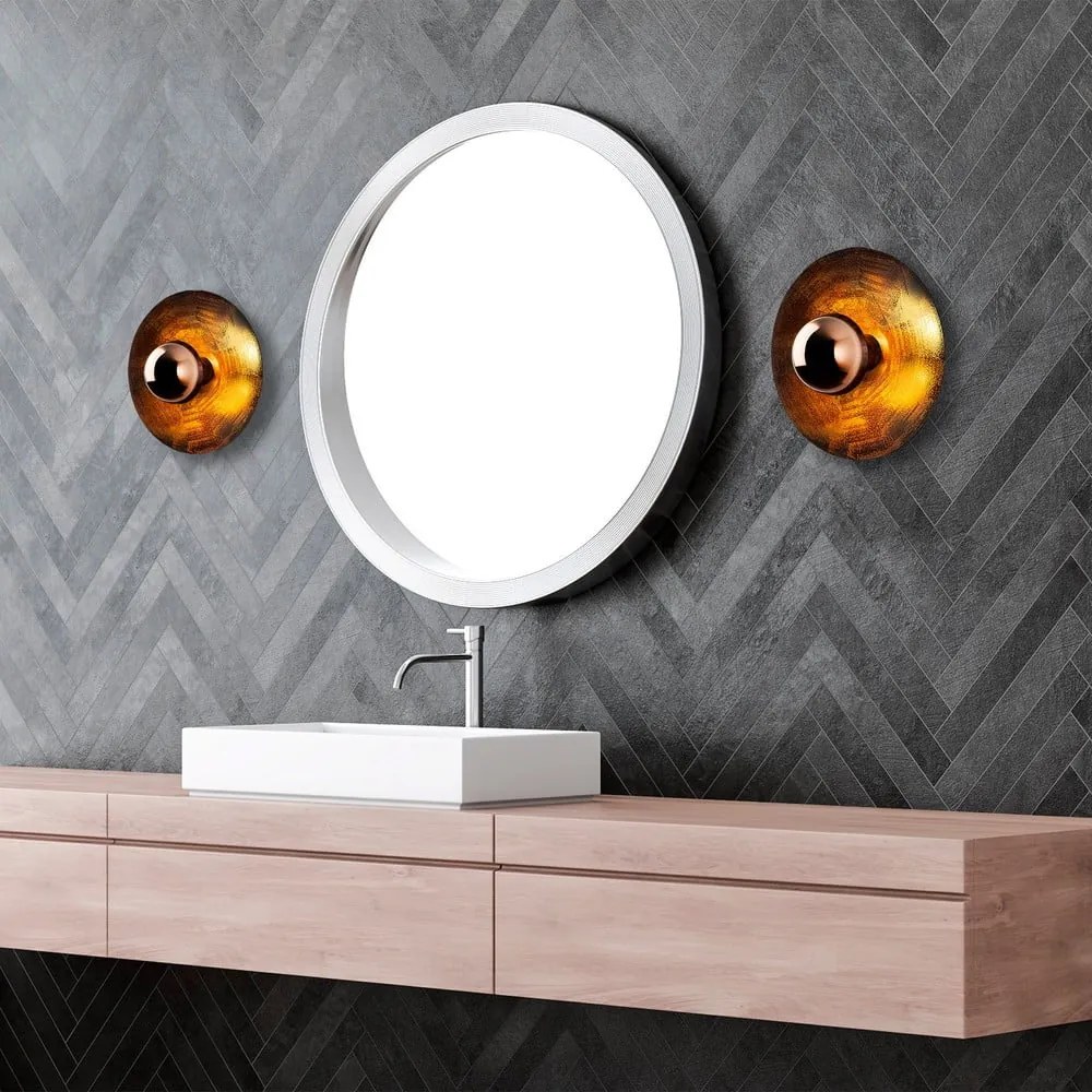 Rézszínű fali lámpa ø 28 cm Kurt – Opviq lights