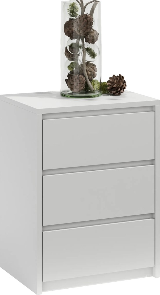 Éjjeliszekrény N4 Fésülködőasztal Komód Éjjeli Asztal Fehér