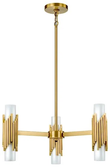 Elstead MARVELE6-AB-OPAL - MARVELE rúdon csillár 6xE14/40W/230V arany
