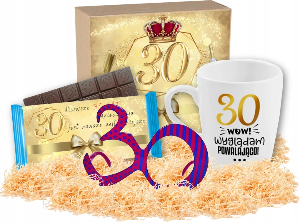 Kerámia Bögre Csokoládé Szemüveg, Ajándék 30. születésnapra Feleség Női