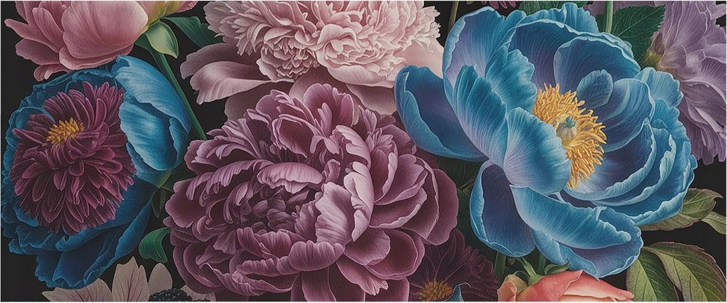 Flizelin fotótapéta Flizelin Design Színes virágok 250x104