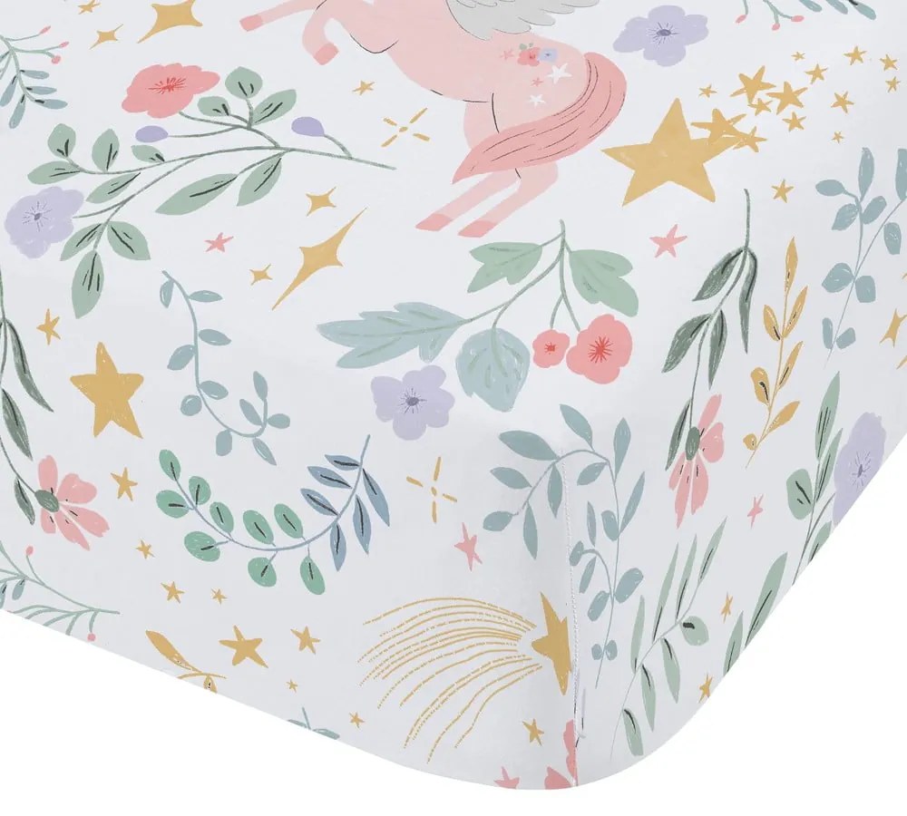 Gumis kétszemélyes gyerek lepedő 135x190 cm Fairytale Unicorn – Catherine Lansfield