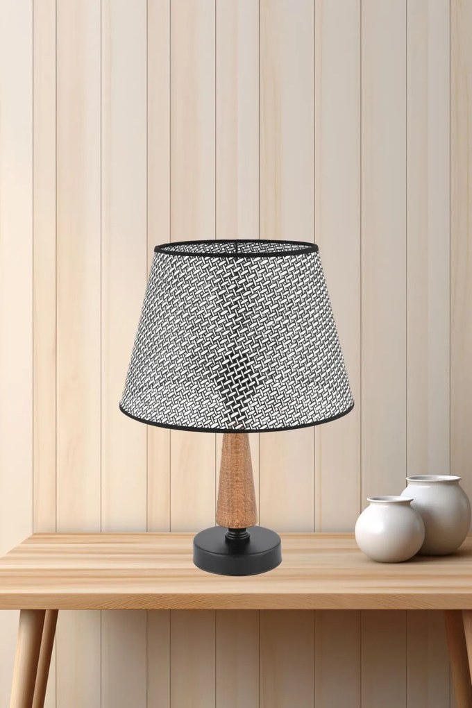 Fém éjjeli lámpa, szürke-barna, 20 cm – TR390FLH2726