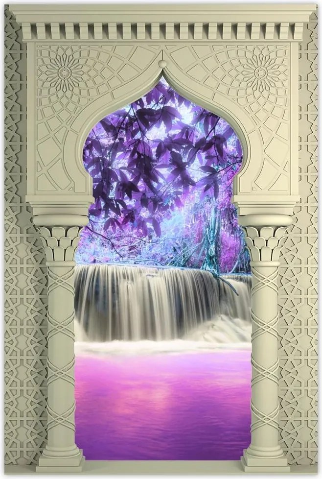 Poszterek 80x120 Lila vízesés