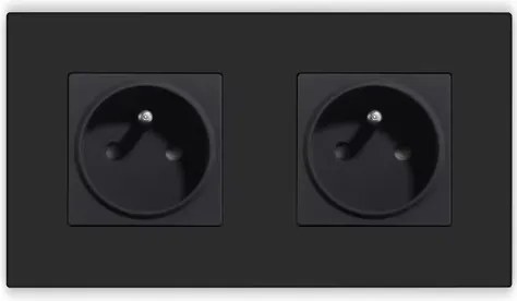 Elektromos Aljzat Dupla Műanyag Keret 157mm Kontakt Aljzat