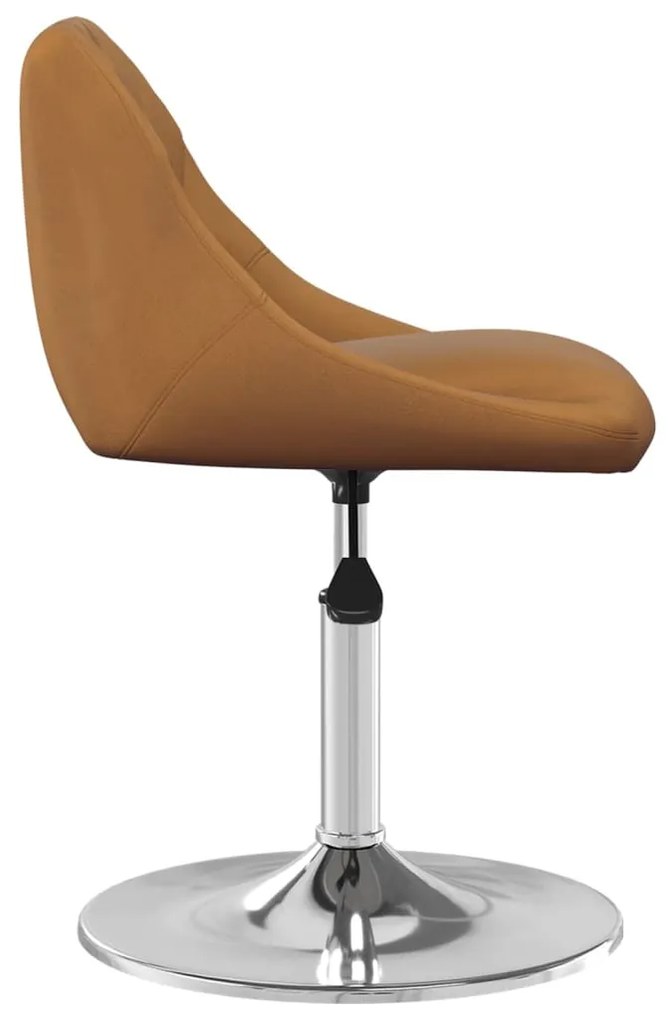 6 db barna bársony dönthető étkezőszék