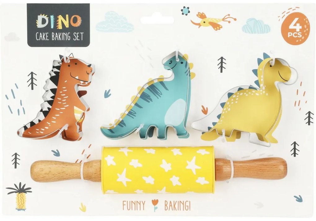 La Cucina Dino gyerek sütő készlet, 4 db