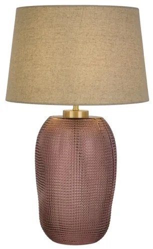 Searchlight EU44652PI - Asztali lámpa AMETHYST 1xE27/60W/230V