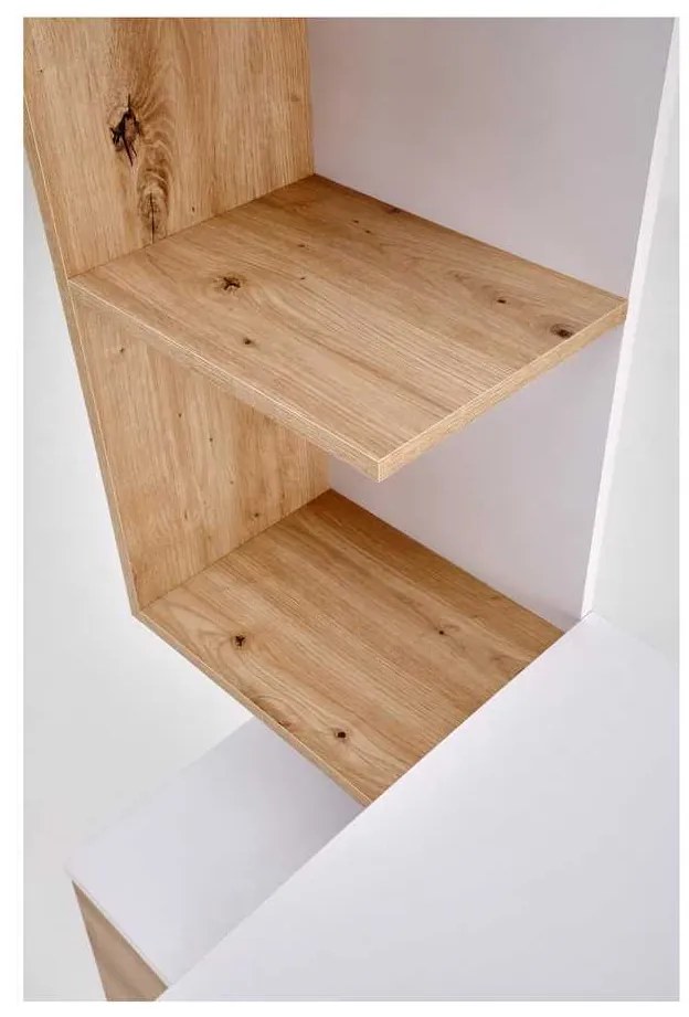 Kirkton íróasztal, fehér / artisan tölgy