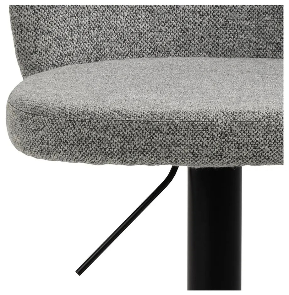 Fekete-szürke állítható magasságú bárszék (ülésmagasság 55 cm) Patricia – Actona