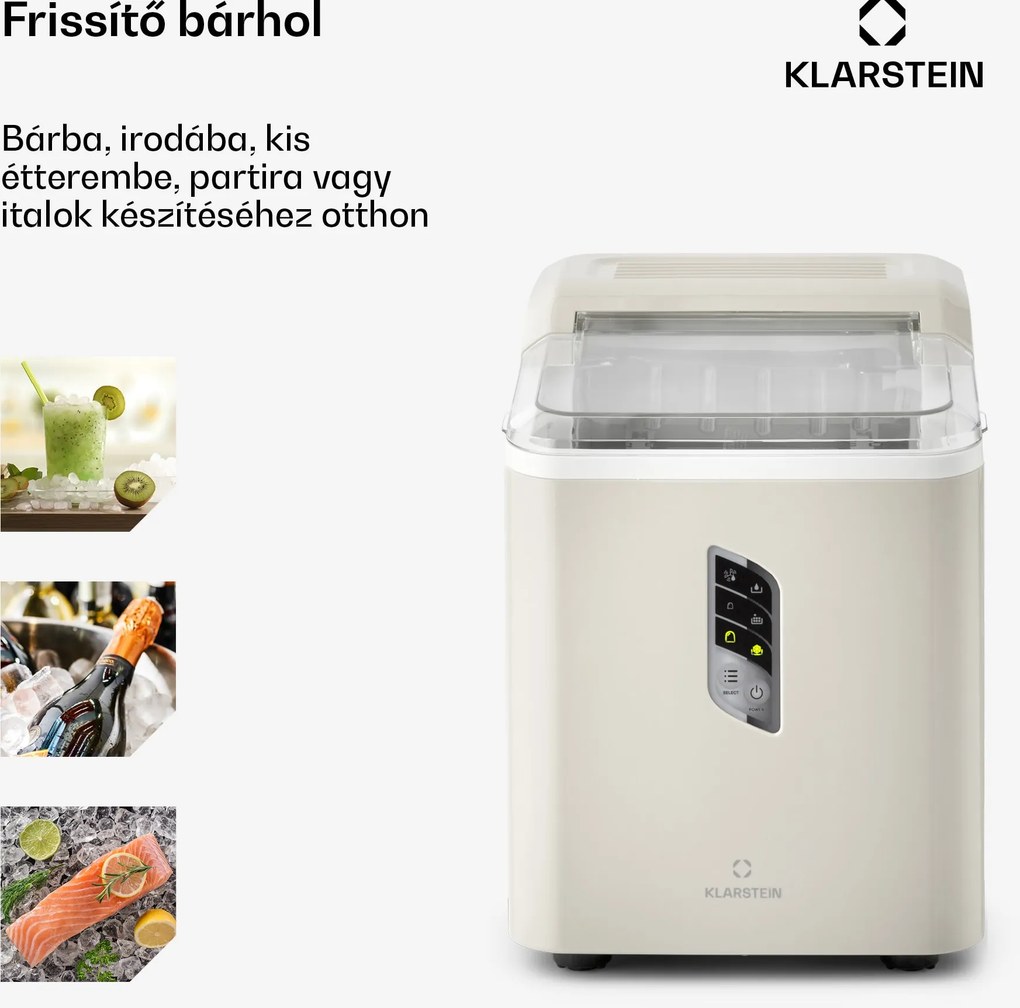Klarstein Albaron, jégkocka készítő, golyó alakú, 12 kg/24 h, 1,5 L, kijelző