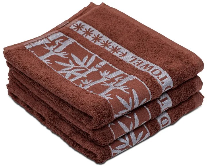 Bambusz törölköző BAMBOO 70x140 cm barna, 70% bambusz | 30% pamut