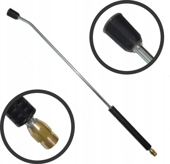 Lánc 900 mm hidegvízi M22x1,5 Ag "Kr" rozsdamentes acél Inox Kranzle