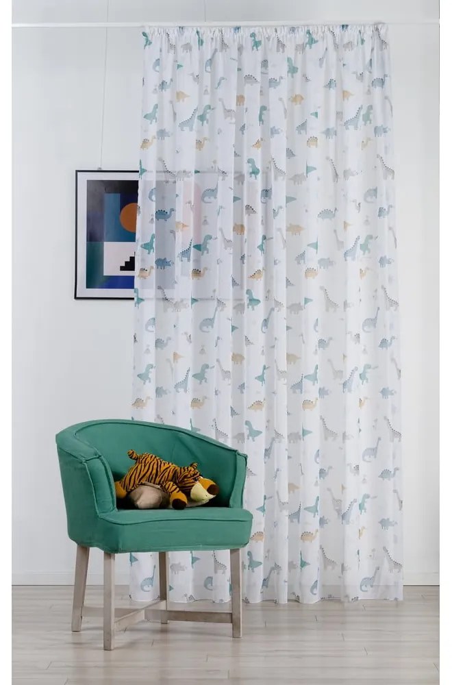 Átlátszó gyerek függöny 300x245 cm Dino - Mendola Fabrics