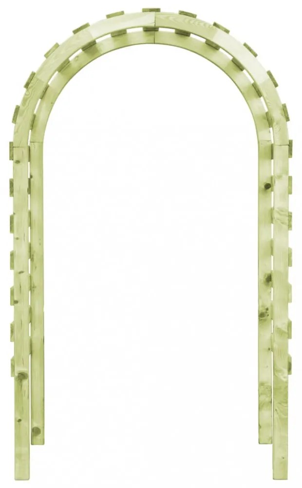impregnált fenyőfa kerti pergola 130 x 60 x 230 cm