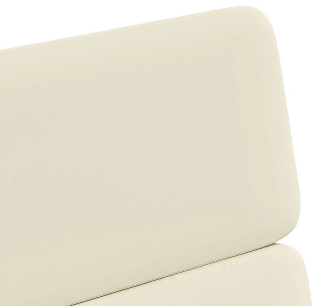 vidaXL Kerekes Étkező Székek 2 pcs Krém 58 x 65 x 98 cm Műbőr