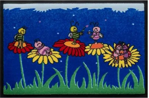 Évszakok prémium lábtörlő - tavaszi mesefigurák (Válassz méretet: 75*50 cm)