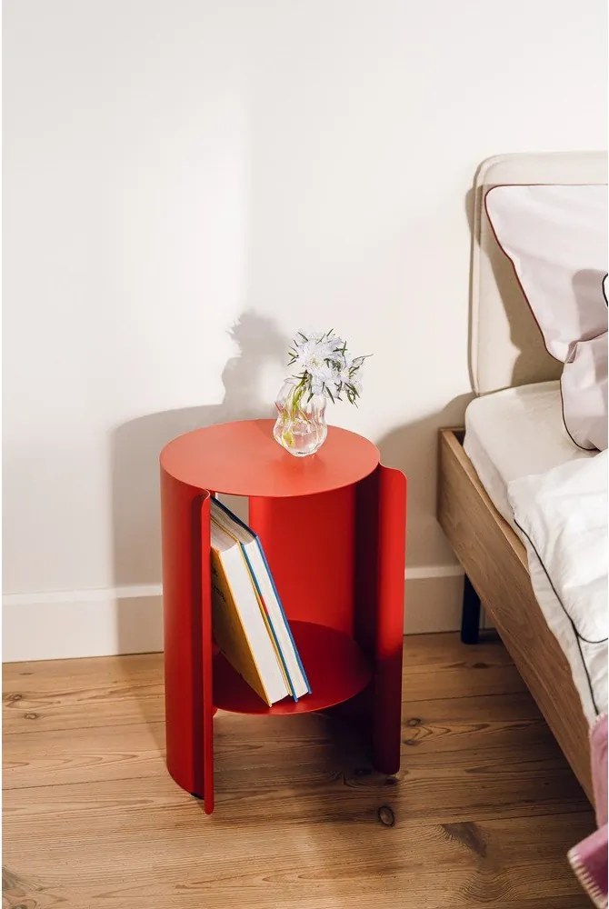 Acél kerek tárolóasztal ø 32 cm Wa – noo.ma