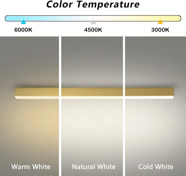 Brilagi - SLEEKLINE LED/40W/230V fürdőszobai mennyezeti lámpa, arany, IP44