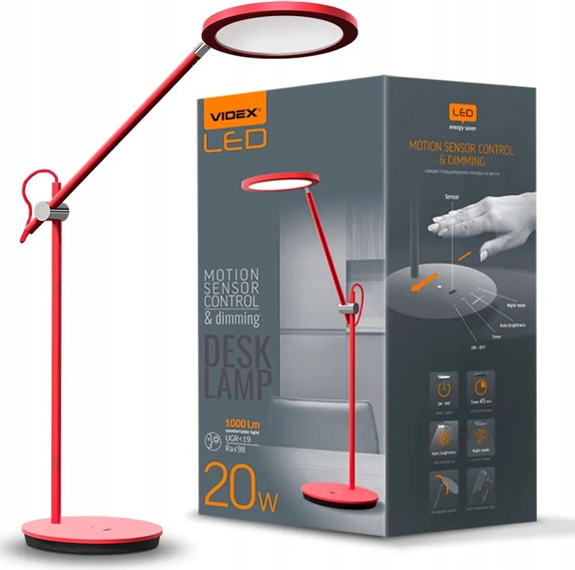 Asztali lámpa törhető csuklóval 60cm Videx Led 20W