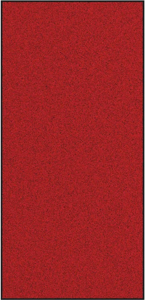 vidaXL Ajtószőnyeg Piros és Fekete 120 x 250 cm 100% Poliamid