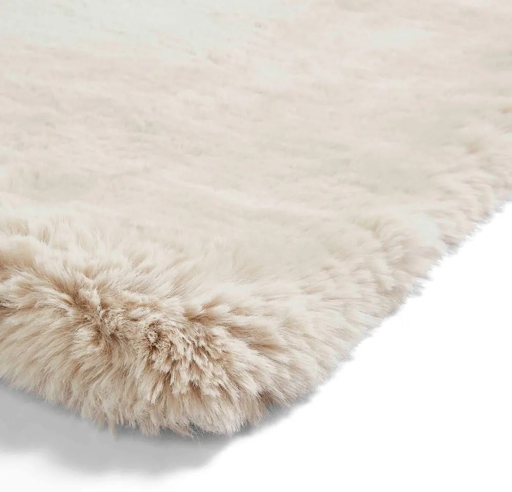 Krémszínű szőnyeg 60x120 cm Super Teddy – Think Rugs