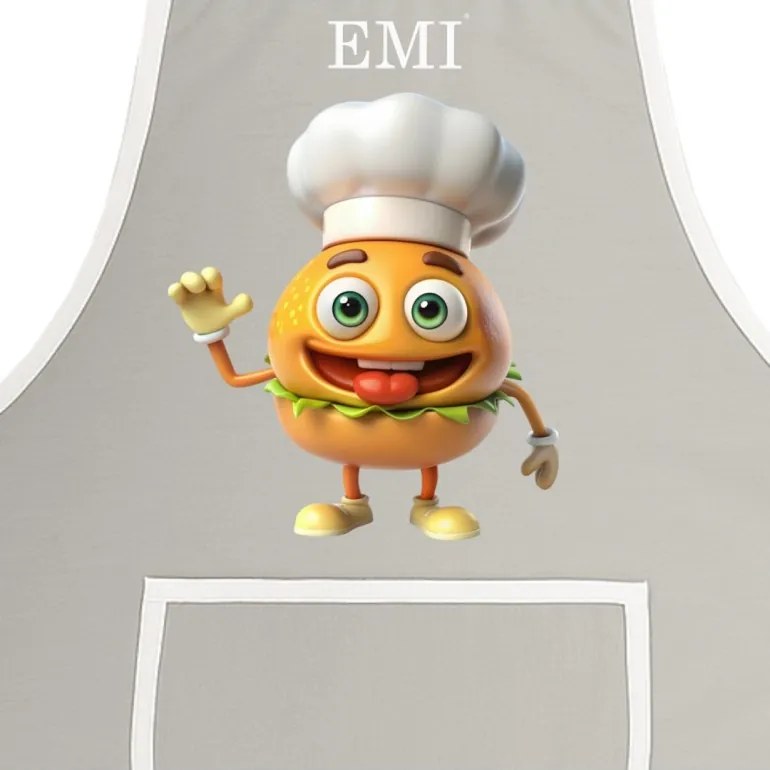 EMI Burger konyhai kötény, Szürke
