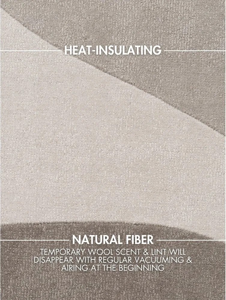 Bézs kézi szövésű gyapjú szőnyeg 200x300 cm Hackney Clarissa – Ted Baker