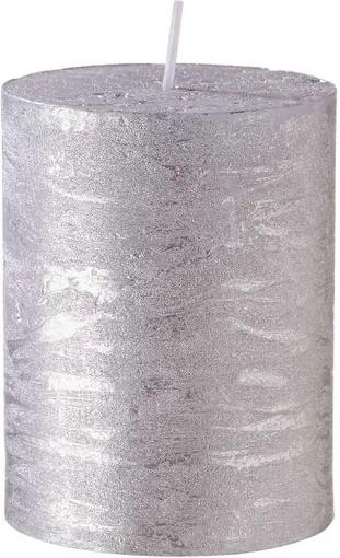 RUSTIC gyertya, ezüst Ø 6,8 cm