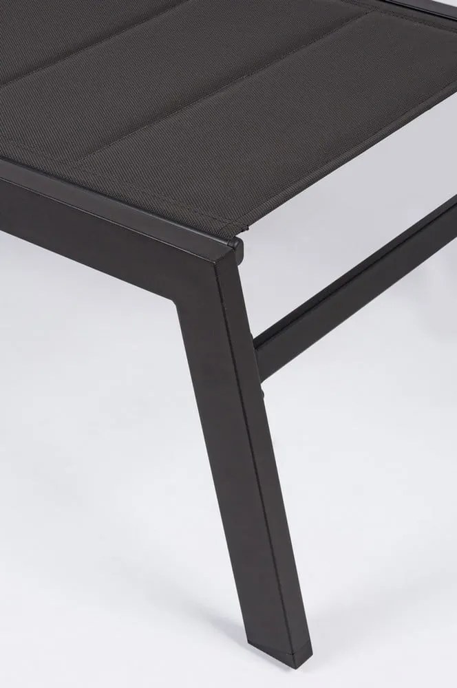 Antracitszürke fém kerti napozóágy Hilde – Bizzotto