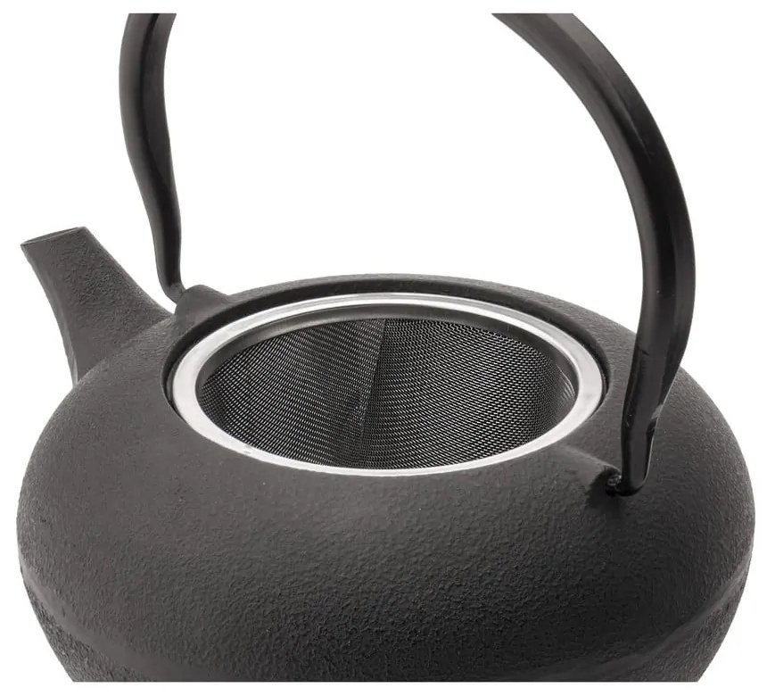 Fehér-fekete porcelán-öntöttvas teázó szett Shanxi – Bredemeijer