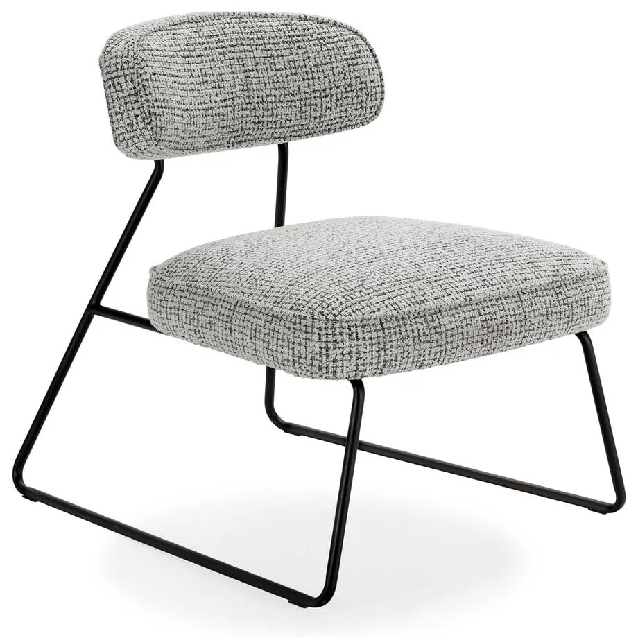 Fekete-fehér fotel Elon – Marckeric