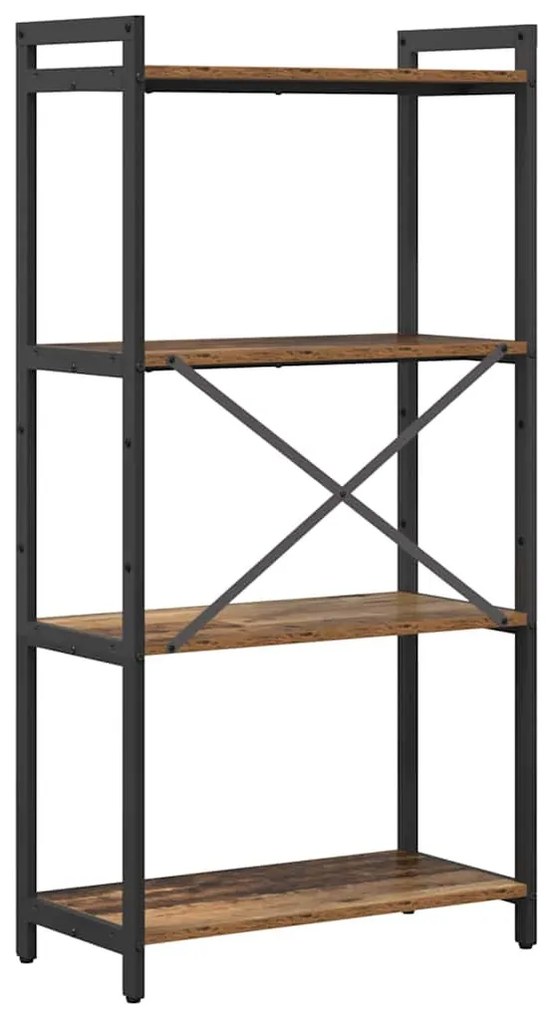 Könyvszekrény Régi fa 60 x 30 x 118 cm Faanyag
