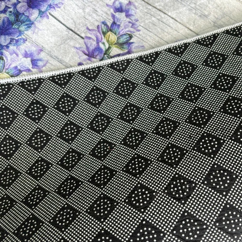 Levendula mintás konyhai szőnyeg 60x180 cm