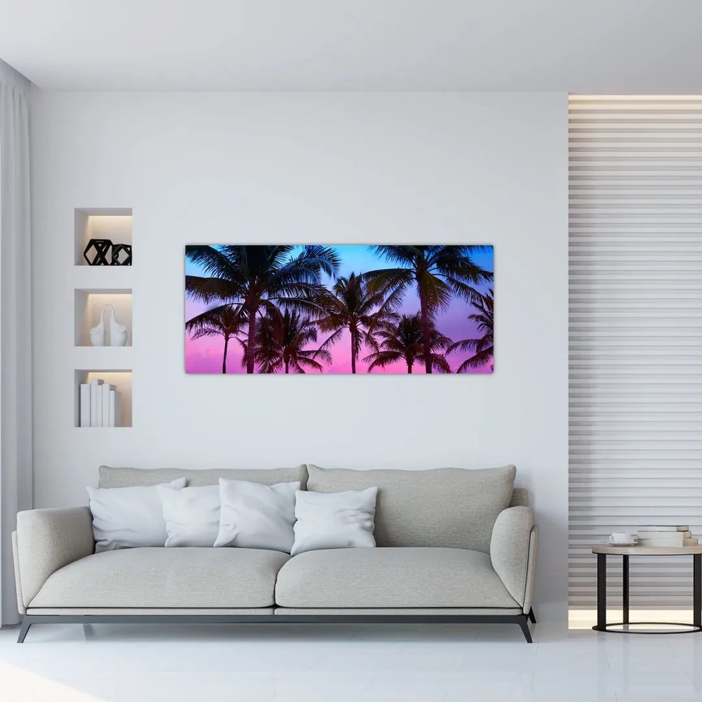 Kép - Pálmafák Miamiban (120x50 cm)