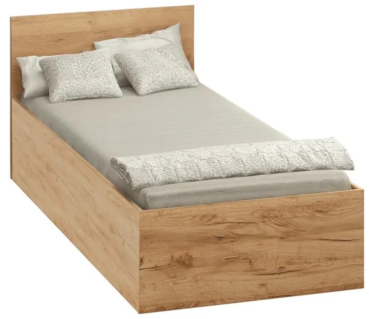 Egyszemélyes ágy 90 cm Discutibles (aranyy craft tölgy) (ágyráccsal) (tárolóhellyel). 1116311