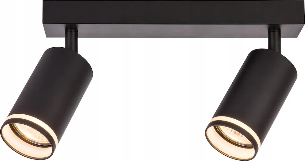 Pipe Ring Spot lámpatest fekete 2xGU10