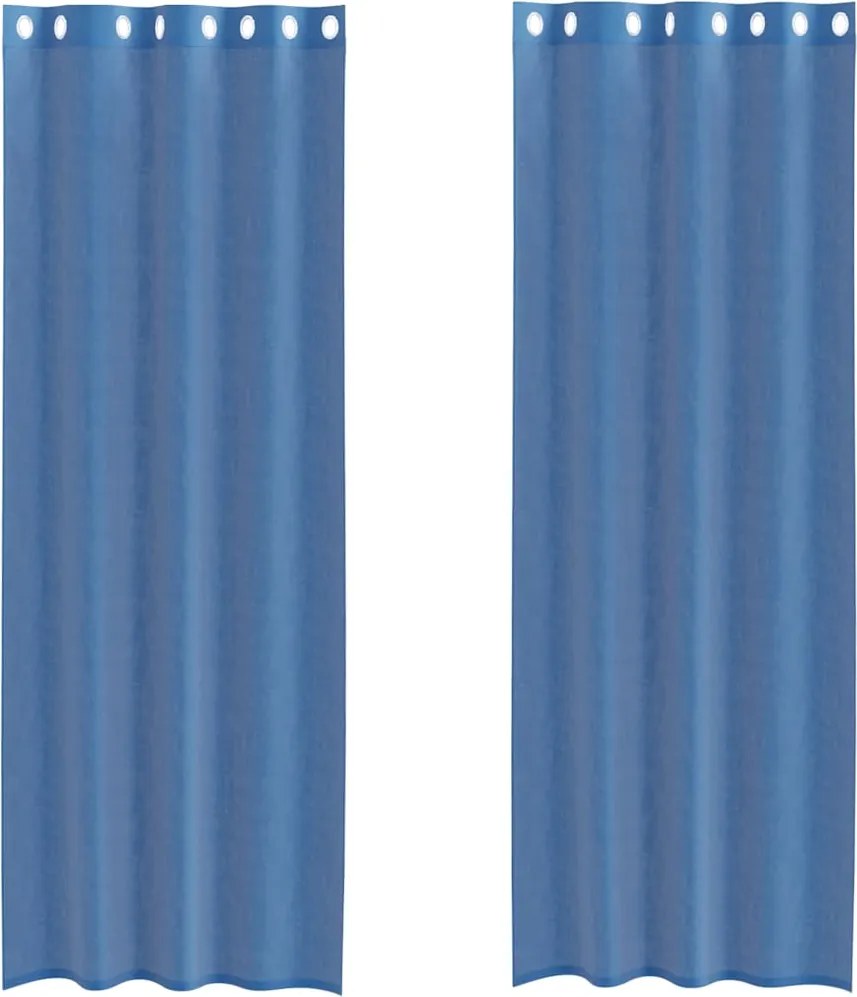vidaXL 2 db királykék voile függönyök grommets