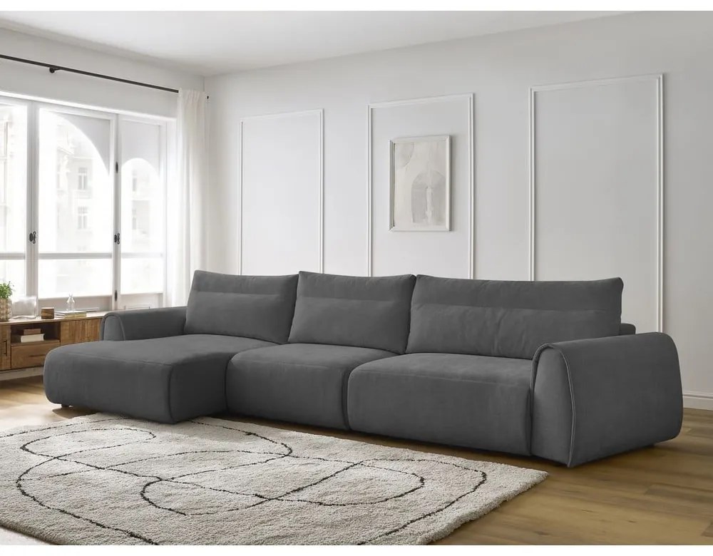 Szürke sarokkanapé Aden – Bobochic Paris
