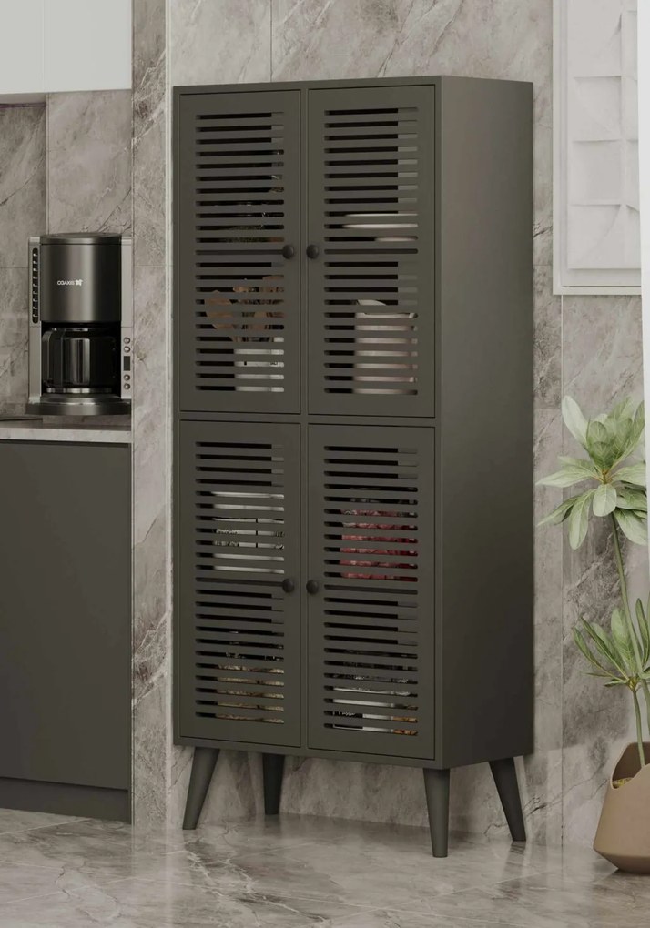 Deneb konyhaszekrény, szürke, 70 cm