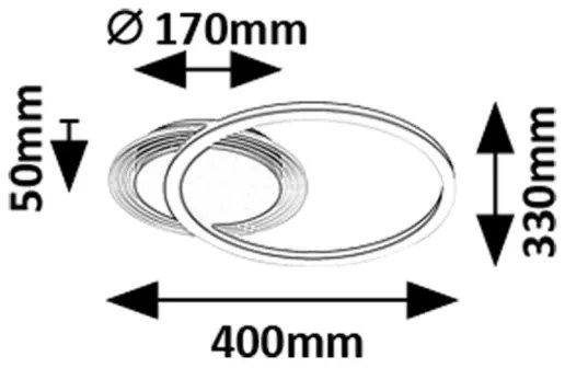 Rabalux 71368 - LED mennyezeti lámpatest KERSTIN LED/24W/230V 3000K