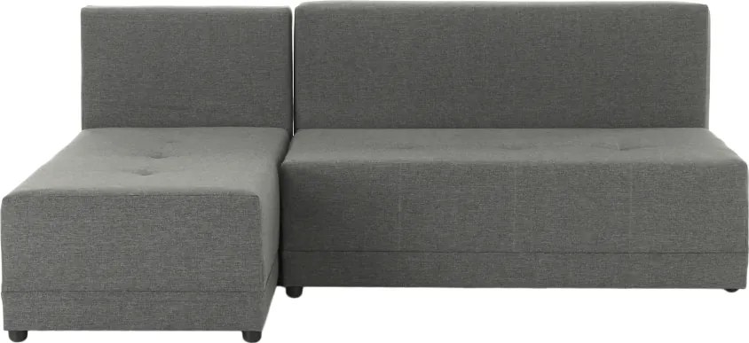 Sarokülőgarnitúra, szürke/fekete, balos, MEXX